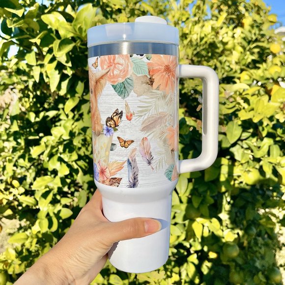 Christmas gift Baby Highland Cow In a Bucket 40 oz Tumbler BRAND NEW Double-wall - Picture 5 of 8